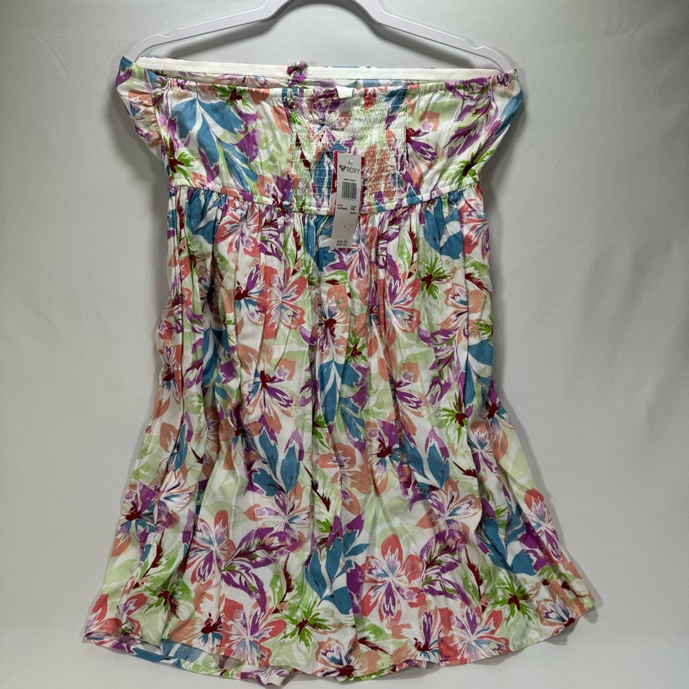 NWT New Roxy Happy Hour Mini Dress Women's Girl's Large L Comfy Stylish Sun Fun - Picture 4 of 7